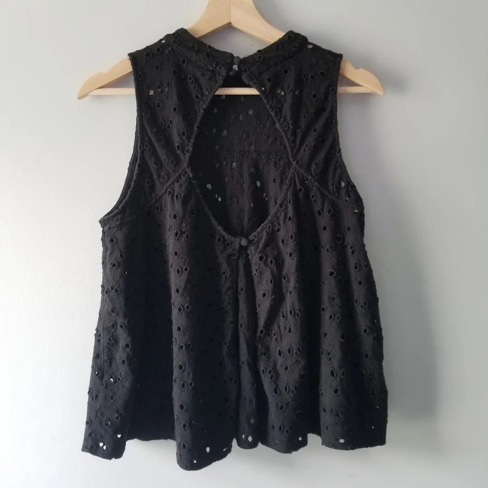 Free People Cupcake Mali Open Eyelet Top - Picture 5 of 9